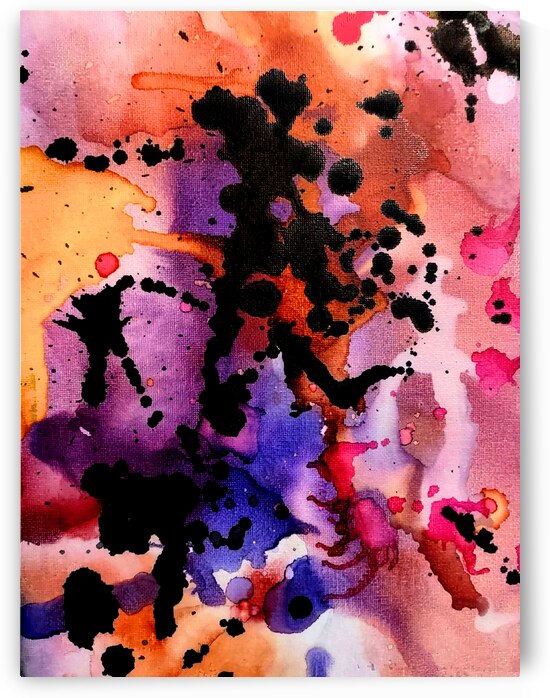 Abstract Modern Art Painting Print Mixed Media Collage Wall Art for Home Décor Unique Original Christmas Gift By Acclaimed Artist Kate Colson 1 by Kate Colson Studio