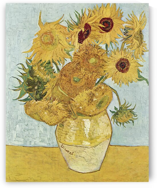 Vincent van Goghs Vase with Twelve Sunflowers 1888 by Art Of Destiny
