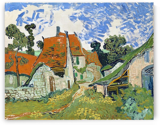 Vincent van Goghs Street in Auvers-sur-Oise 1890 by Art Of Destiny