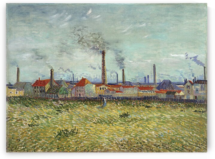 Vincent van Goghs Factories at Clichy 1887 by Art Of Destiny