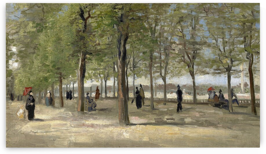 Vincent van Goghs Terrace in the Luxembourg Gardens 1886 by Art Of Destiny