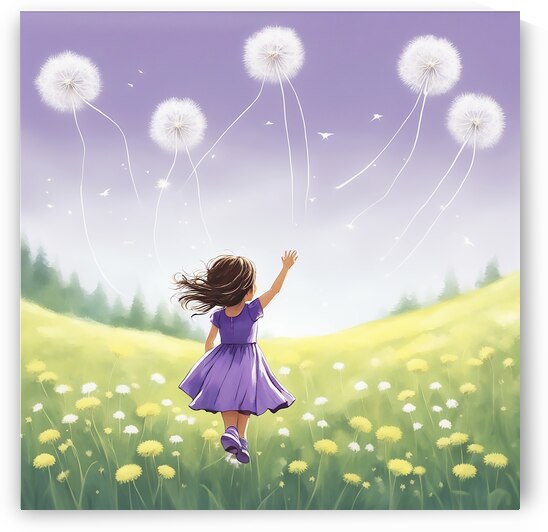 Dandolions Brunette PR AI Sq by JANIce