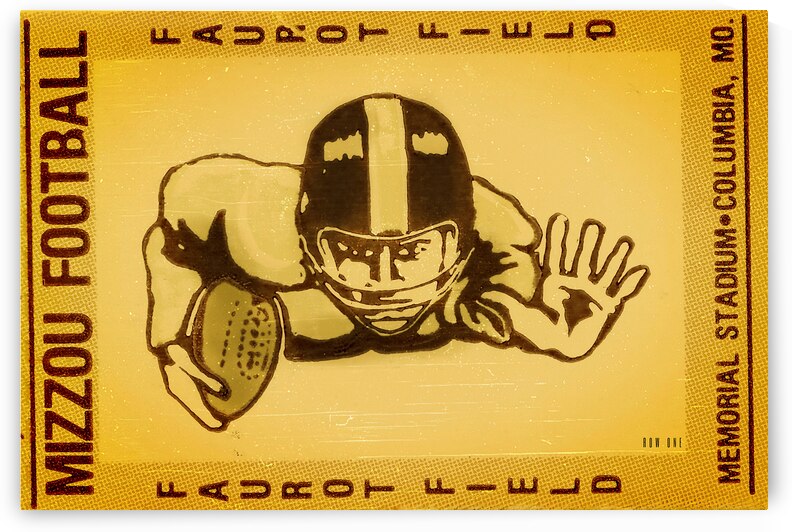 1983 Missouri Football Ticket Art by Row One Brand
