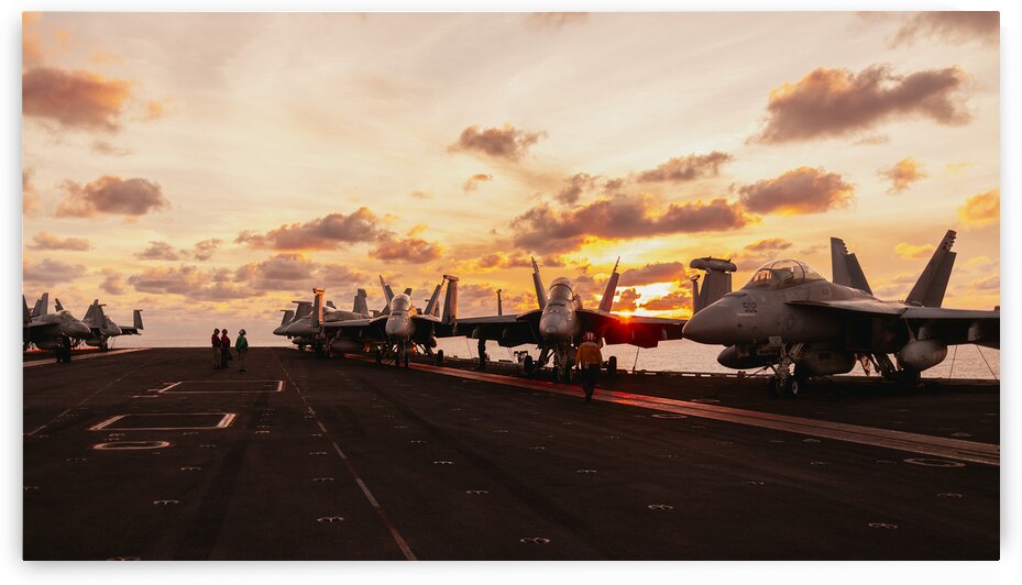 Aircraft Carrier Flight Operations by Conceptual Photography