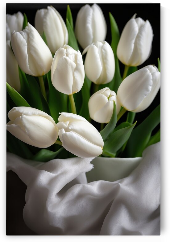 White Tulips  1 by The Mabazza Foundation 