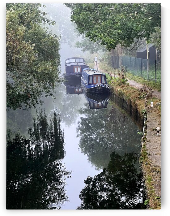 Misty Morning On The River by Gill Billington