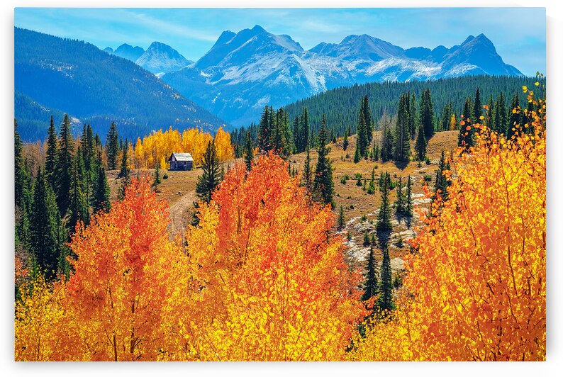 Fall at the Miners Cabin by Andy Crawford