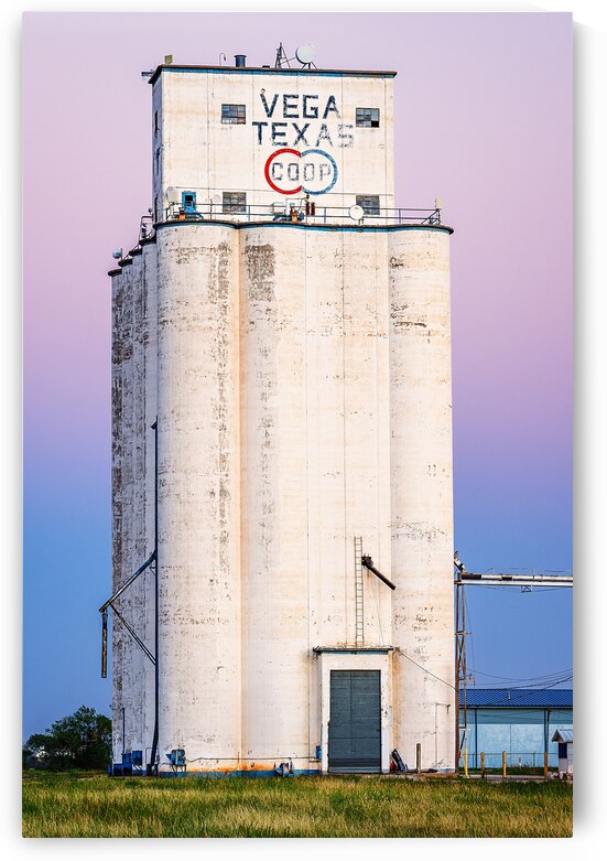 Sunset at the Vega Grain Elevator by Andy Crawford