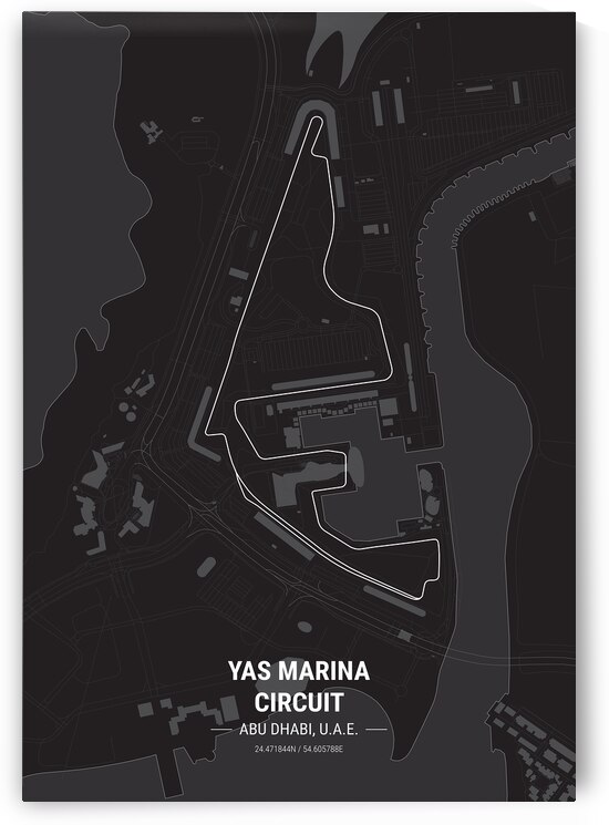 Yas Marina Circuit Race Track Print by Conceptual Photography