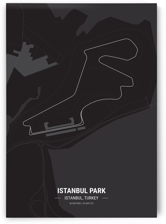 Istanbul Park Race Track Print by Conceptual Photography