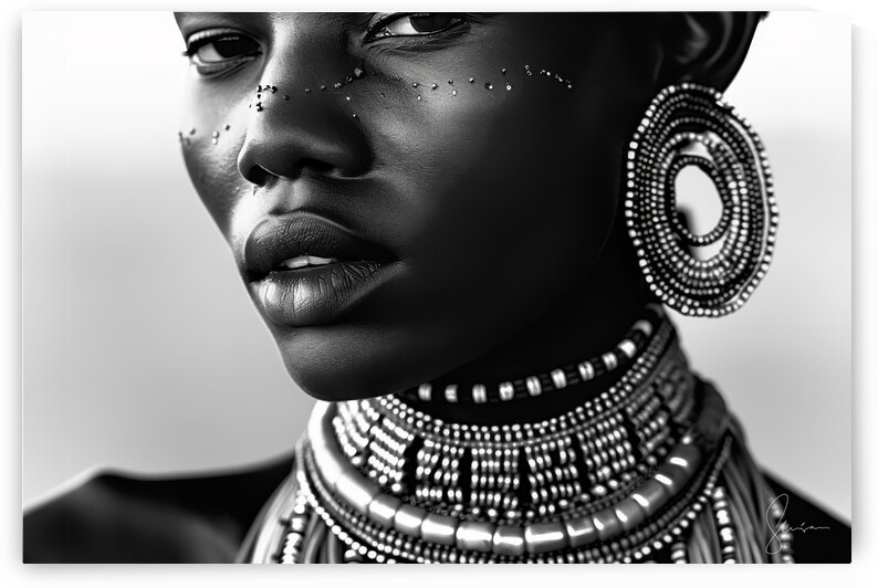 Timeless Grace - Contemporary Cultural Portrait by Arte Exquisites