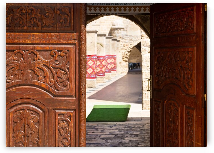 Israel Tel Aviv historic Old Jaffa port entrance to arab mosque by Elijah Lovkoff