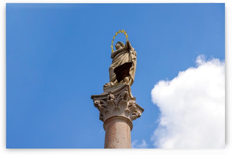 Czechia Prague Column on the Old Town city square in historic city centre of Old Prague by Elijah Lovkoff