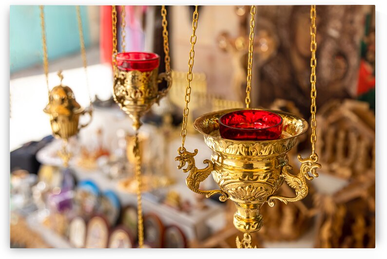 Jerusalem Old City Arab quarter near Church of Holy Sepulchre Western Wall and Dome of the Rock by Elijah Lovkoff