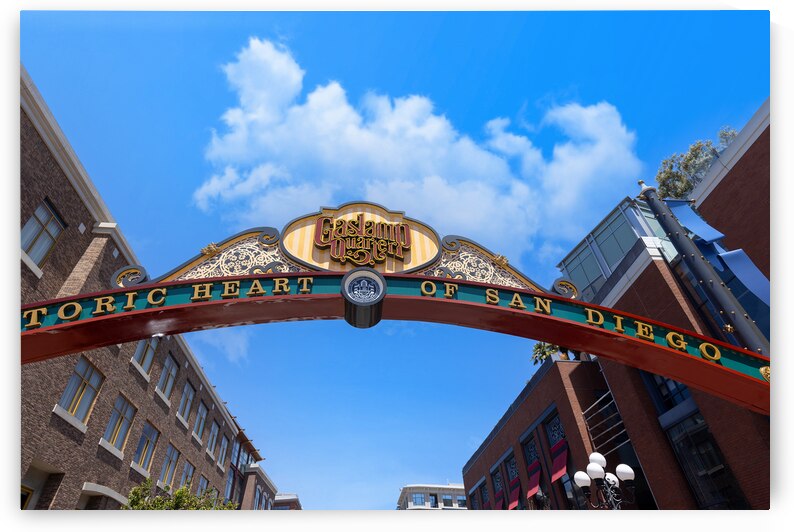 USA San Diego Gaslamp quarter in historic neighborhood know for restaurants and nightlife by Elijah Lovkoff