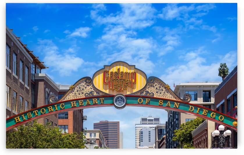 USA San Diego Gaslamp quarter in historic neighborhood know for restaurants and nightlife by Elijah Lovkoff