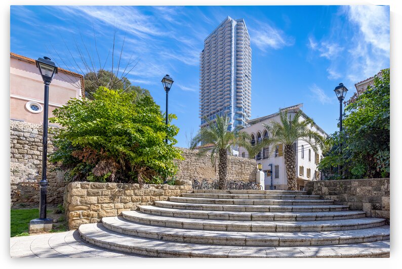 Israel Tel Aviv historic center Neve Tzedek with art galleries and restaurants by Elijah Lovkoff