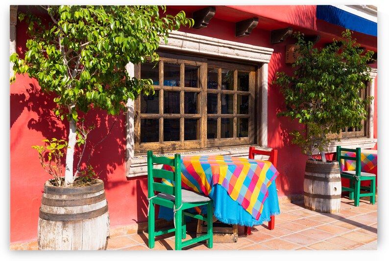 Mexico Los Cabos colonial streets and architecture of Cabo San Lucas in historic city center by Elijah Lovkoff