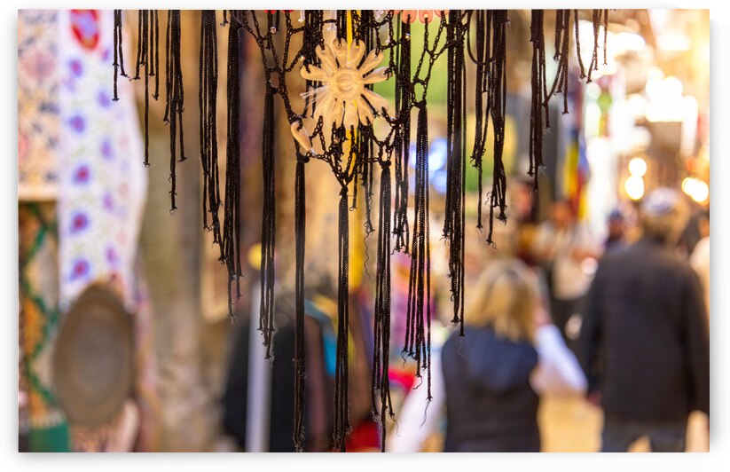 Jerusalem Old City Arab quarter near Church of Holy Sepulchre Western Wall and Dome of the Rock by Elijah Lovkoff
