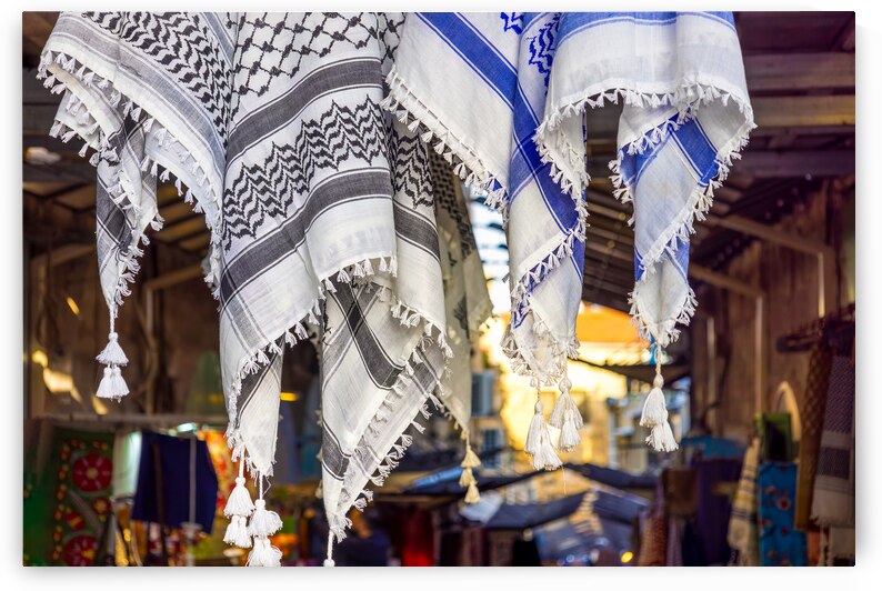 Jerusalem Old City Arab quarter near Church of Holy Sepulchre Western Wall and Dome of the Rock by Elijah Lovkoff