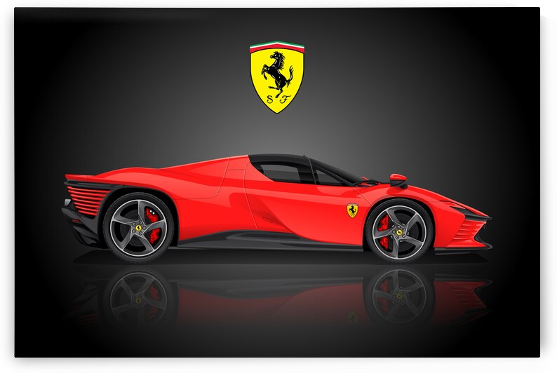 2024 Ferrari Daytona SP3 red B by Conceptual Photography