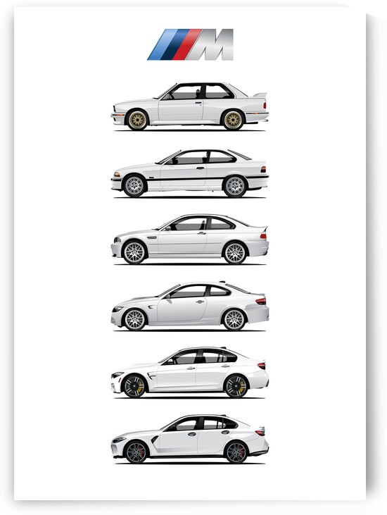 BMW M3 Poster 03 by Conceptual Photography