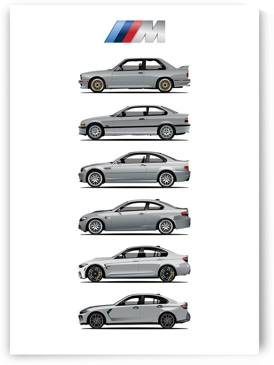 BMW M3 Poster 02 by Conceptual Photography