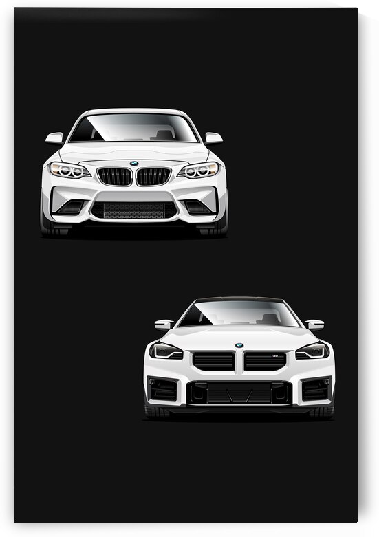 BMW M2 Generations Automotive Print by Conceptual Photography