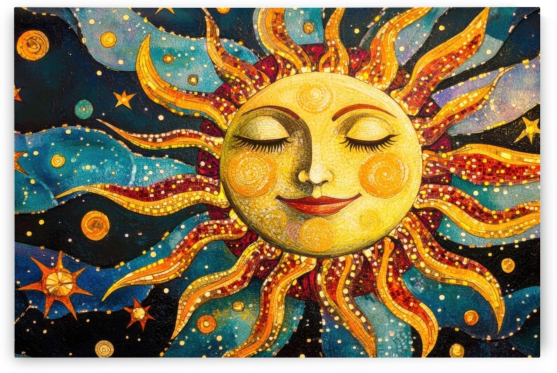 Dreaming Sun Mandala Style by Matthias Hauser