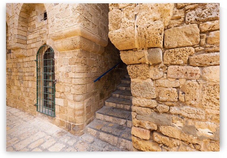 Israel Tel Aviv Namal Yafo historic Old Jaffa port with art galleries boutiques and old houses by Elijah Lovkoff