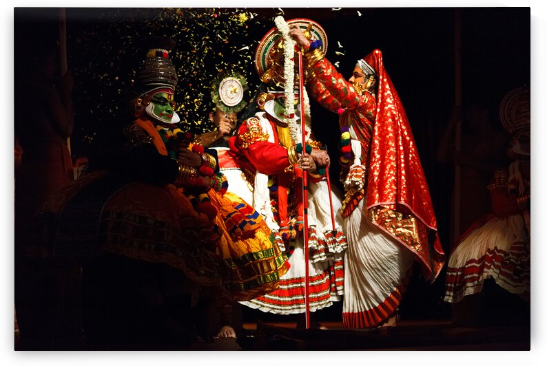 Kathakali dance. Bhava Bhavanam Festival. September 2009. Chennai India by Dmitry Rukhlenko