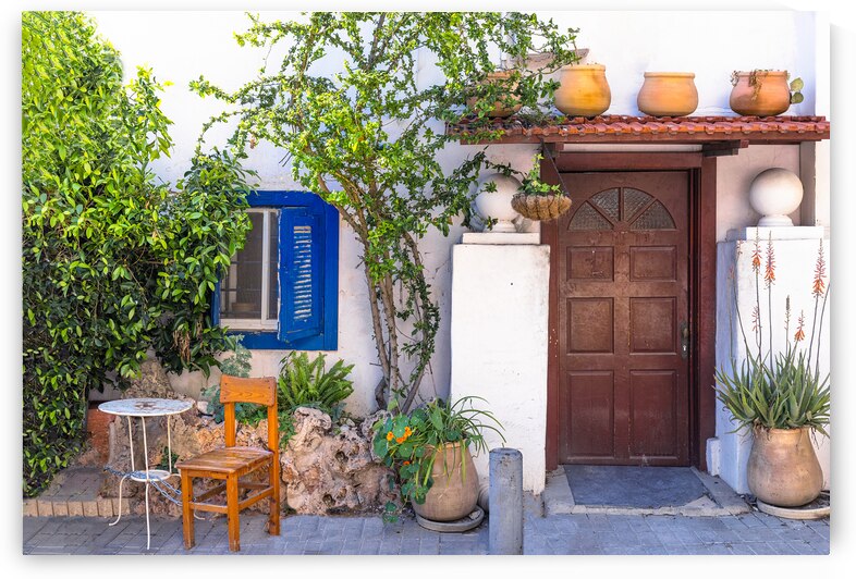 Israel Tel Aviv historic neighborhood Neve Tzedek with art galleries boutiques and old houses by Elijah Lovkoff