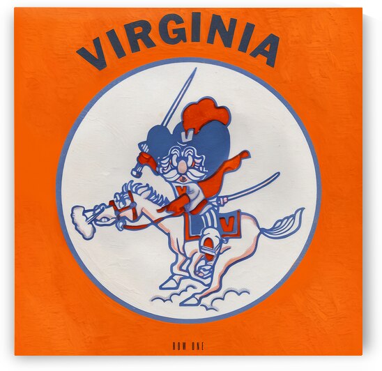 1980 virginia cavaliers art by Row One Brand