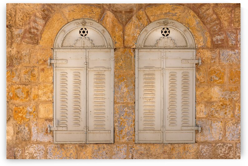 Israel Jerusalem old narrow streets of Nahlaot historic neighborhood with many small synagogues by Elijah Lovkoff