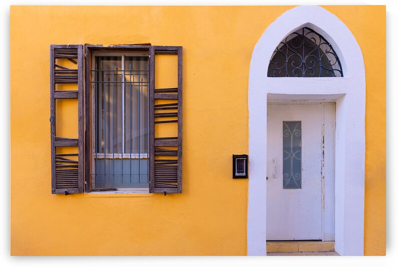Israel Tel Aviv historic neighborhood Neve Tzedek with art galleries boutiques and old houses by Elijah Lovkoff