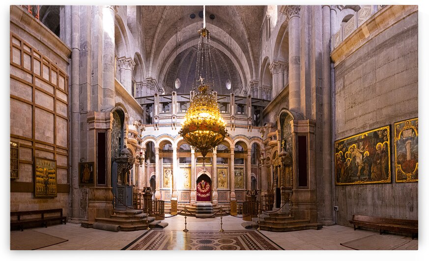 Israel Jerusalem Church of Holy Sepulchre Jesus Christ tomb place of resurrection and pilgrimage by Elijah Lovkoff