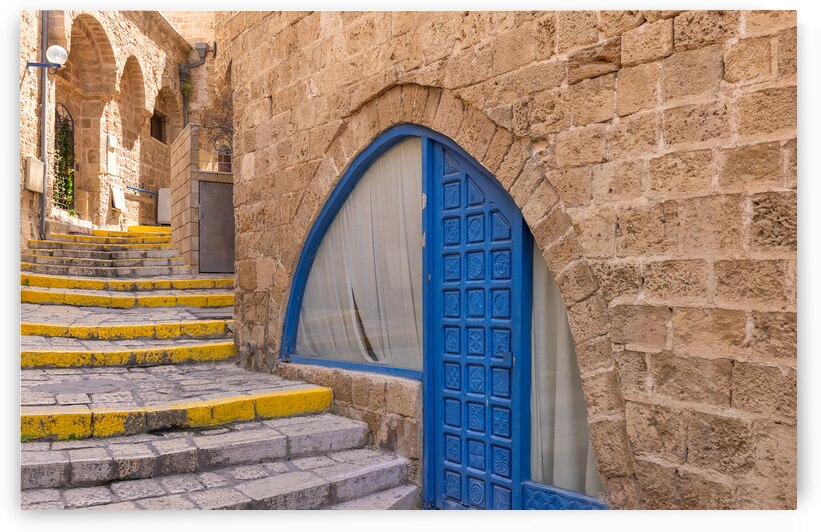 Israel Tel Aviv Namal Yafo historic Old Jaffa port with art galleries boutiques and old houses by Elijah Lovkoff