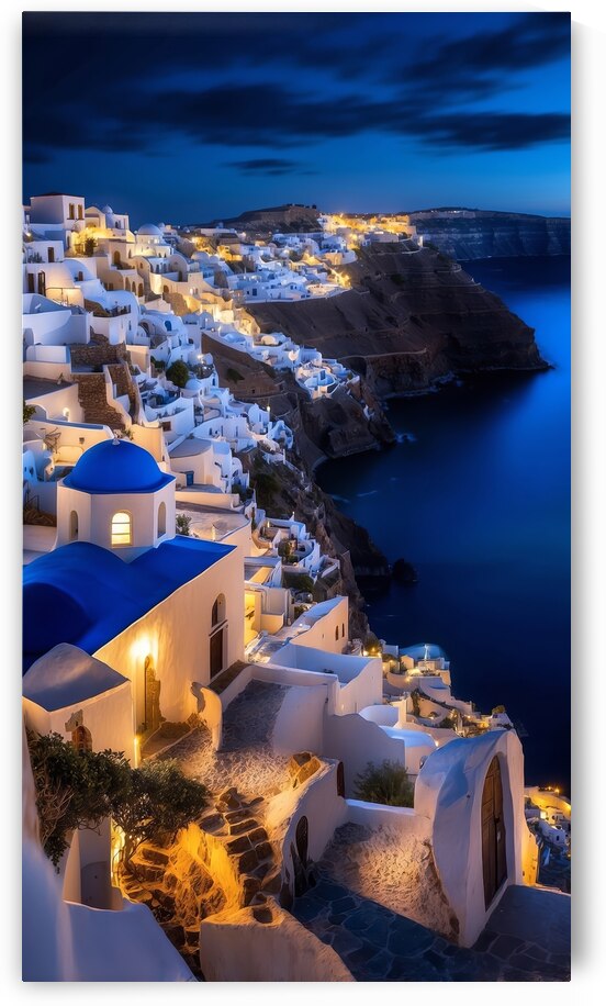 Santorini at Night 3 by The Mabazza Foundation 