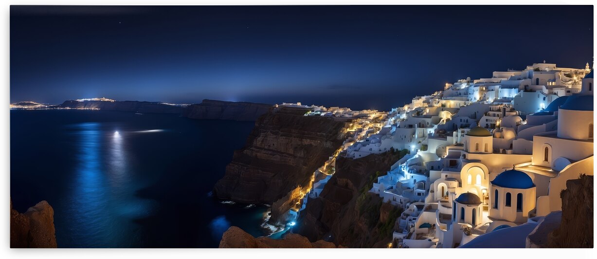 Santorini at Night 7 by The Mabazza Foundation 