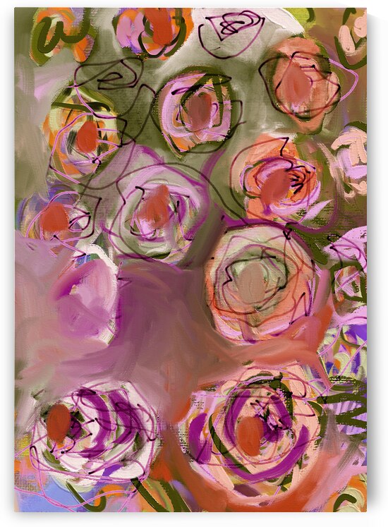 Early Morning Mist in the Rose Garden by Sarah Butcher