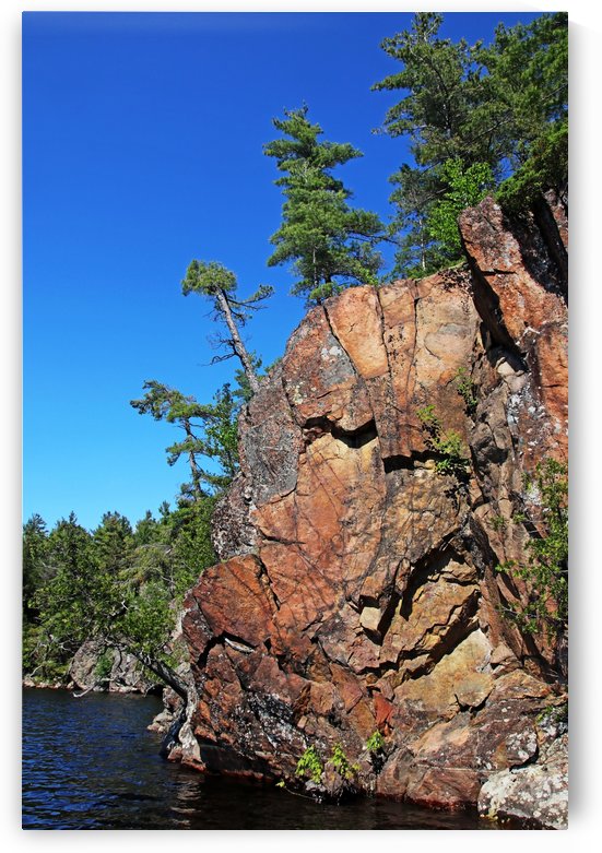 Rugged Vertical Rock Wall by Deb Oppermann