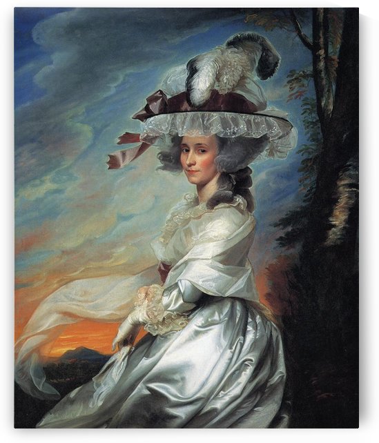 A lady with a big hat by John Singleton Copley