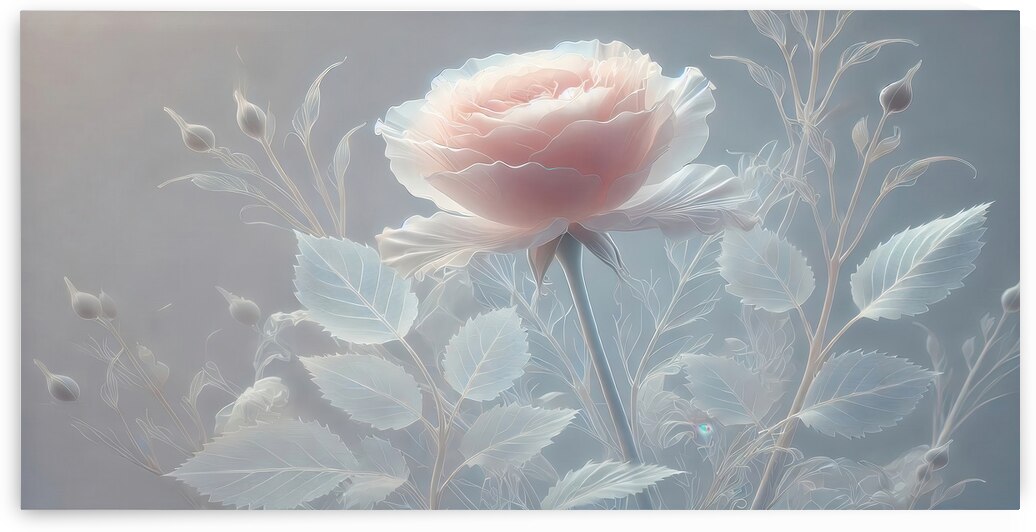14 Roses - Translucent Pale Pink 3 by John Pettit
