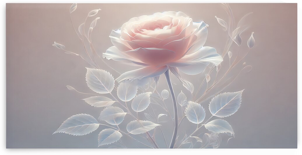 13 Roses - Translucent Pale Pink 2 by John Pettit