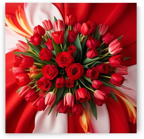 Red Flowers by Kawtar el harda