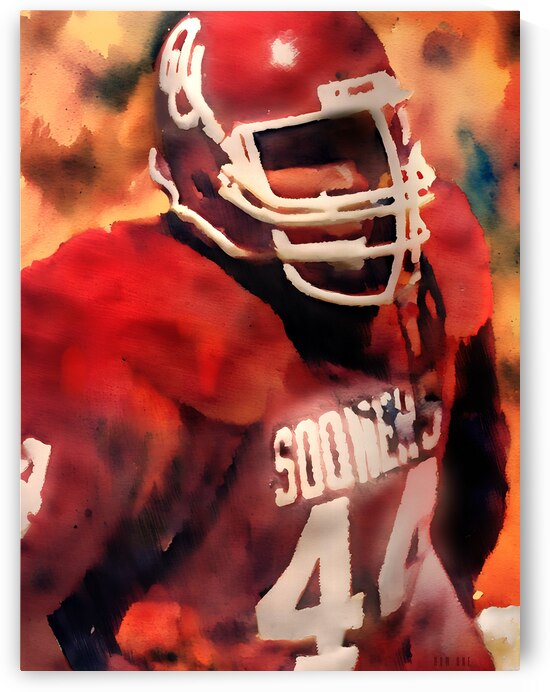 brian bosworth oklahoma football art by Row One Brand