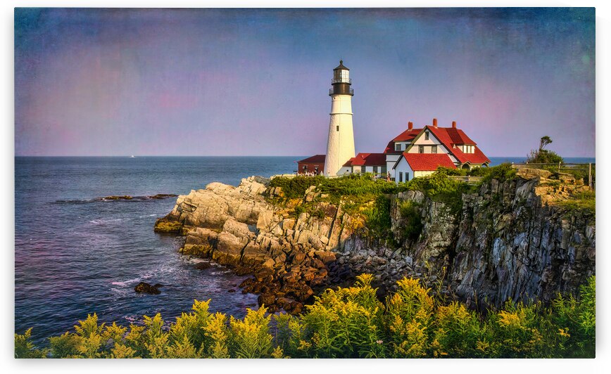 Artistic Coastal Art   Portland Head Light in Maine by Shelia Hunt Photography