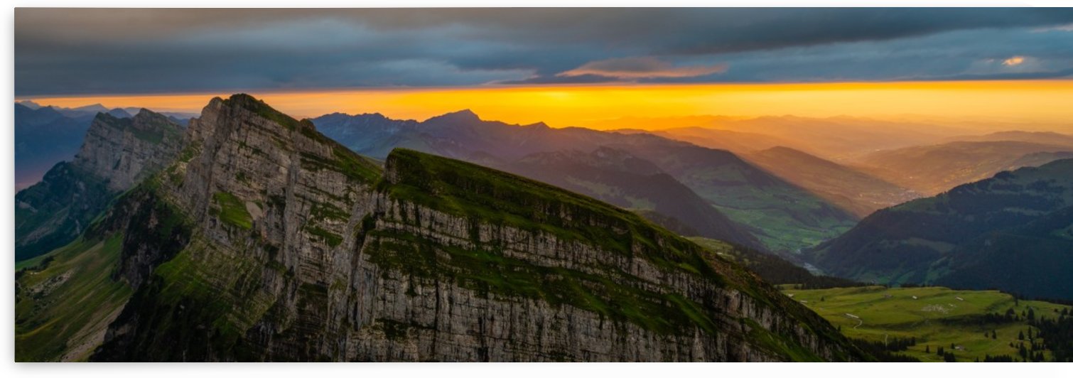 sunset at Chäserrugg by daniel aegerter