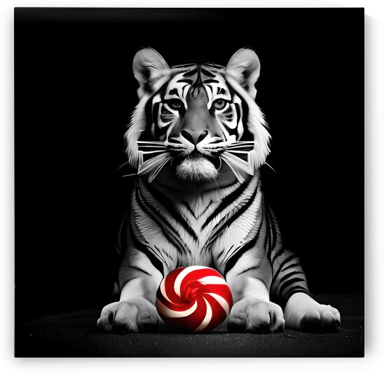 Christmas Critters Tiger by Nina Haman Art Photography