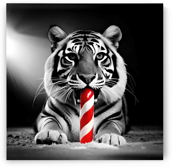 Christmas Critters Tiger II by Nina Haman Art Photography